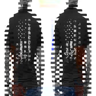 Police Graduation 2023 Back Print Police Academy 2023 Mens Back Print T-shirt | Mazezy