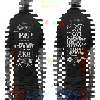 Polite Name Gift Christmas Crew Polite Mens Back Print T-shirt - Seseable