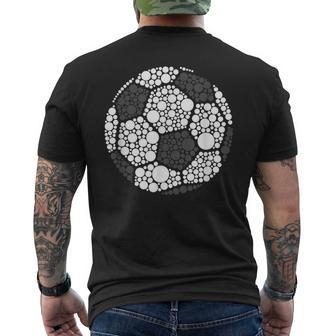 Polka Dot Football Soccer Lover Happy Dot Day Sport Ball Men's T-shirt Back Print | Mazezy