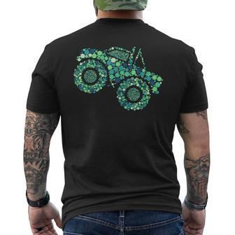 Polka Dot Monster Truck Dot Day Men's T-shirt Back Print - Monsterry DE