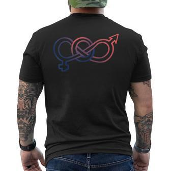 Polyamory Symbol Poly Pride Mens Back Print T-shirt | Mazezy