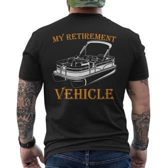 Pontoon Lover | Retirement | Boat Captain | Pontoon Mens Back Print T-shirt - Seseable