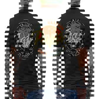 Pops Like A Grandpa Only Cooler Vintage Retro Fathers Day Men's Back Print T-shirt | Mazezy