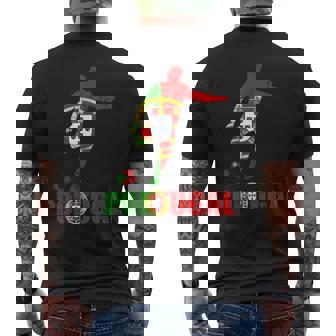 Portugal Flag Portugal Soccer Futebol Portuguese Pride Mens Back Print T-shirt | Mazezy
