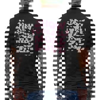 Positive Message Inspirational Quote Show Yourself More Love Men's T-shirt Back Print - Thegiftio