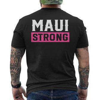 Pray For Maui Hawaii Strong Maui Lahaina Hawaiian Islands Men's T-shirt Back Print - Monsterry AU