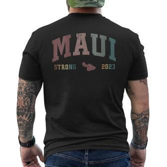 Pray For Maui Hawaii Strong Men's T-shirt Back Print - Seseable