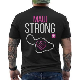 Pray For Maui Hawaii Strong Men's T-shirt Back Print - Seseable