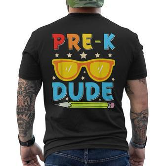 Pre-K Dude Back To School First Day Of Preschool Men's T-shirt Back Print - Monsterry AU