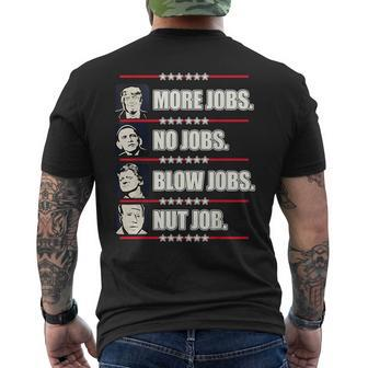 Presidents Vote Trump Anti Biden Obama Clinton Funny Choice Mens Back Print T-shirt - Seseable