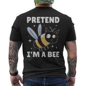 Pretend Im A Bee Funny Bee Gift - Pretend Im A Bee Funny Bee Gift Mens Back Print T-shirt - Monsterry AU