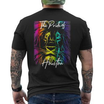 Pride Parade -Houston Mens Back Print T-shirt | Mazezy