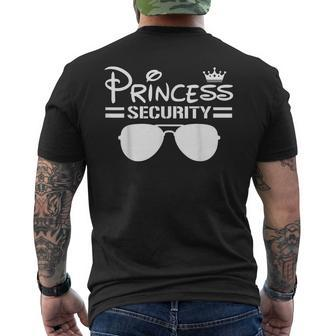 Princess Security Birthday Halloween Party Men's T-shirt Back Print - Seseable
