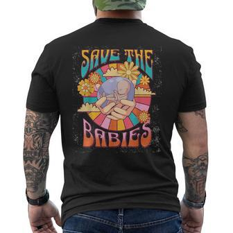 Pro Life Hippie Save The Babies Pro-Life Generation Prolife Men's T-shirt Back Print - Monsterry CA