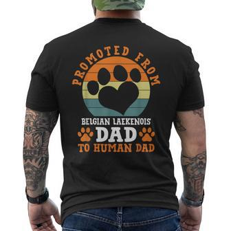 Promoted From Belgian Laekenois Dad Men's T-shirt Back Print | Mazezy