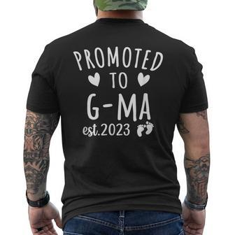 Promoted To G-Ma Est 2023 Soon G-Ma To Be 2023 Mens Back Print T-shirt | Mazezy UK