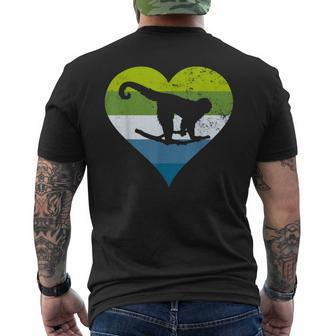 Protect The Colombian White Faced Capuchin Men's T-shirt Back Print | Mazezy