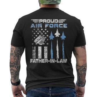 Proud Air Force Fatherinlaw Us Air Force Graduation Gift Mens Back Print T-shirt - Seseable