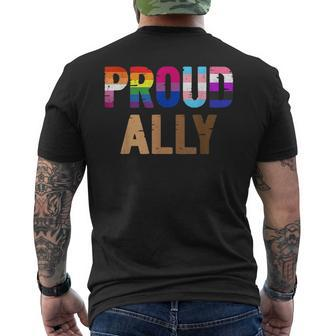 Proud Allies Lgbt Funny Junenth Black History Gay Lesbian Mens Back Print T-shirt | Mazezy