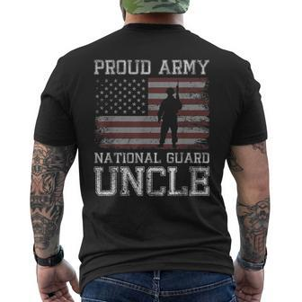 Proud Army National Guard Uncle Us Military Men's Back Print T-shirt | Mazezy AU