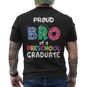 Proud Bro Of A Preschool Graduate Graduation Funny Brother Mens Back Print T-shirt - Seseable