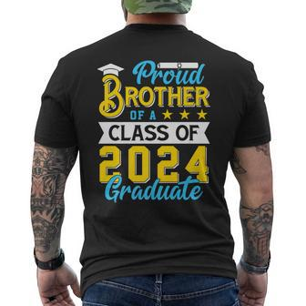 Proud Brother Of A Class Of 2024 Graduate Senior 2024 Men's Back Print T-shirt | Mazezy