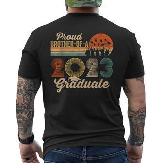 Proud Brother Of A Class Of 2023 Graduate Senior Graduation Mens Back Print T-shirt - Seseable