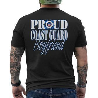 Proud Coast Guard Boyfriend Us Military Men Funny Military Gifts Mens Back Print T-shirt | Mazezy AU