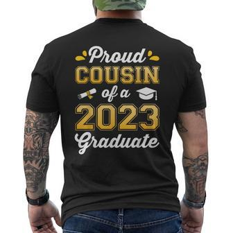 Proud Cousin Of A Class Of 2023 Graduate Senior Graduation Mens Back Print T-shirt - Seseable