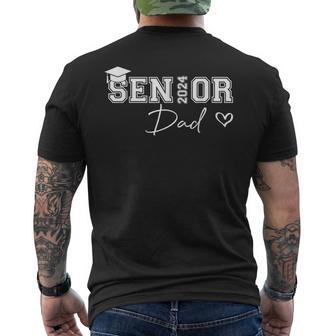 Proud Dad Cute Heart Graduate Senior 2024 Men's T-shirt Back Print - Seseable