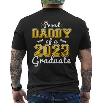 Proud Daddy Of A 2023 Graduate Senior 23 Graduation Mens Back Print T-shirt | Mazezy AU