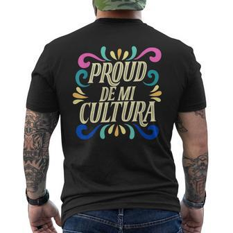Proud De Mi Cultura Latino Month Men's T-shirt Back Print - Monsterry