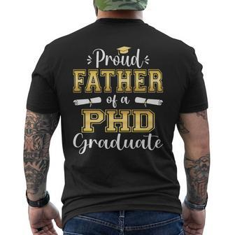 Proud Father Class Of 2023 Phd Graduate Doctorate Graduation Mens Back Print T-shirt | Mazezy AU