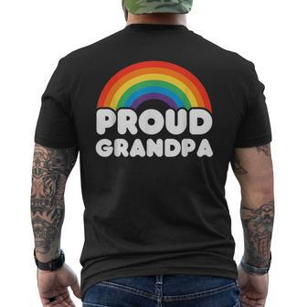 Proud Grandpa Lgbt Flag Gay Pride Lgbtq Mens Back Print T-shirt | Mazezy