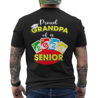 Proud Grandpa Of A Class Of 2023 Graduate Senior Uno Out Mens Back Print T-shirt | Mazezy