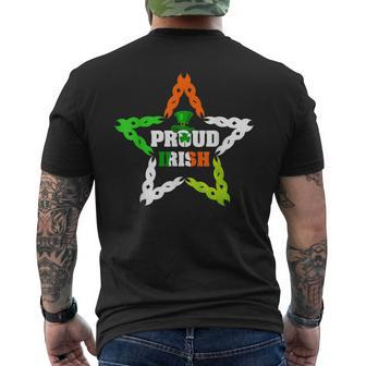 Proud Irish St Patricks Day Colorful Celtic Pride Funny Mens Back Print T-shirt | Mazezy