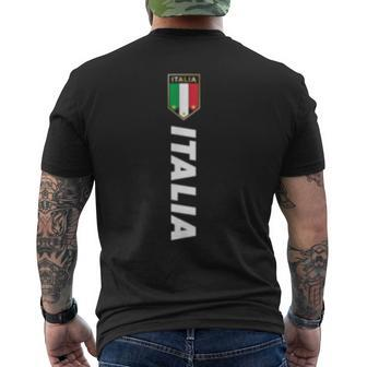 Proud Italian - Italia Design - Italian Soccer Jersey Style Mens Back Print T-shirt | Mazezy