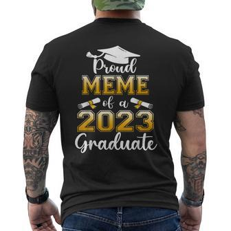 Proud Meme Of A Class Of 2023 Graduate  Senior 23 Men's Crewneck Short Sleeve Back Print T-shirt