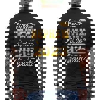 Proud Nephew Of A Class Of 2023 Graduate Funny Senior 2023 Mens Back Print T-shirt - Thegiftio
