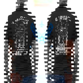 Proud Niece Us Air Force Stars Air Force Family Men's Back Print T-shirt | Mazezy