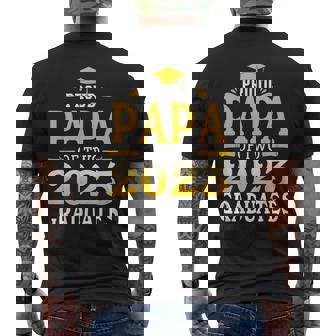 Proud Papa Of Two 2023 Graduates Graduation Mens Back Print T-shirt | Seseable FR