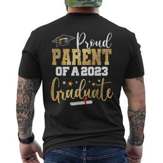 Proud Parent Of A 2023 Graduate Class Senior Graduation Mens Back Print T-shirt | Mazezy AU