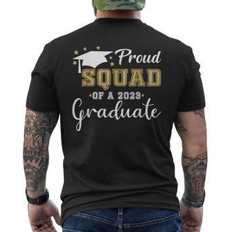 Proud Squad Of A 2023 Graduate Class 2023 Senior 23 Mens Back Print T-shirt - Seseable
