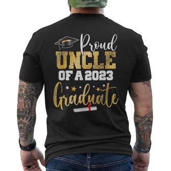 Proud Uncle Of A 2023 Graduate Class Senior Graduation 2023 Mens Back Print T-shirt