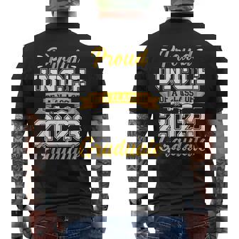 Proud Uncle Of A Class Of 2023 Graduate Senior Graduation Gift For Mens Mens Back Print T-shirt