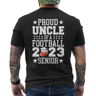 Proud Uncle Of A Football 2023 Senior Class Of 2023 Mens Back Print T-shirt | Mazezy