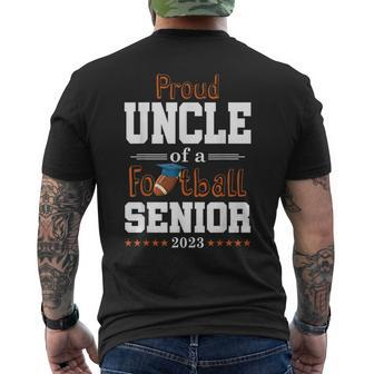 Proud Uncle Of A Football Senior 2023 Class Of 2023 Mens Back Print T-shirt | Mazezy