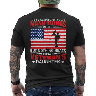 Proud Veterans Daughter 41 Mens Back Print T-shirt - Monsterry