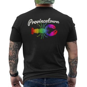 Provincetown Lobster Gay Pride Lobster Graphic Mens Back Print T-shirt | Mazezy