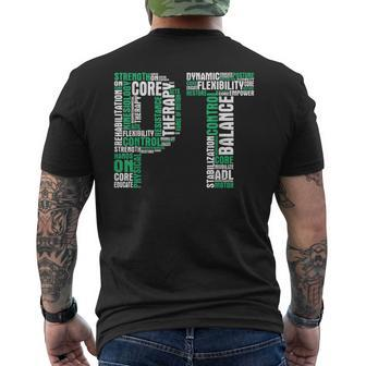 Pt Physical Therapist Therapy Assistant Physiotherapy Dpt Men's T-shirt Back Print | Mazezy